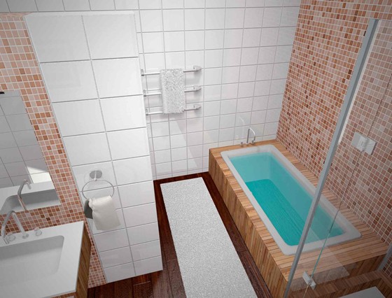 3D графика: интерьер коттеджа