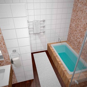 3D графика: интерьер коттеджа